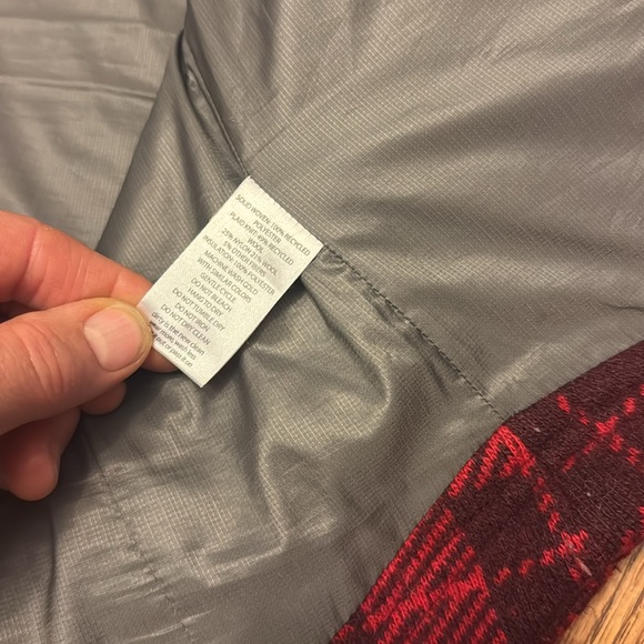 Toad&Co Breckinridge Parka Mahogany red plaid wool puffy hybrid jacket pockets M - Picture 14 of 14